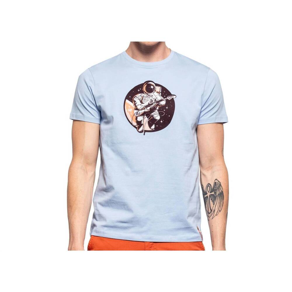 NEW EIGHT X space rock graphic t-shirt in blue